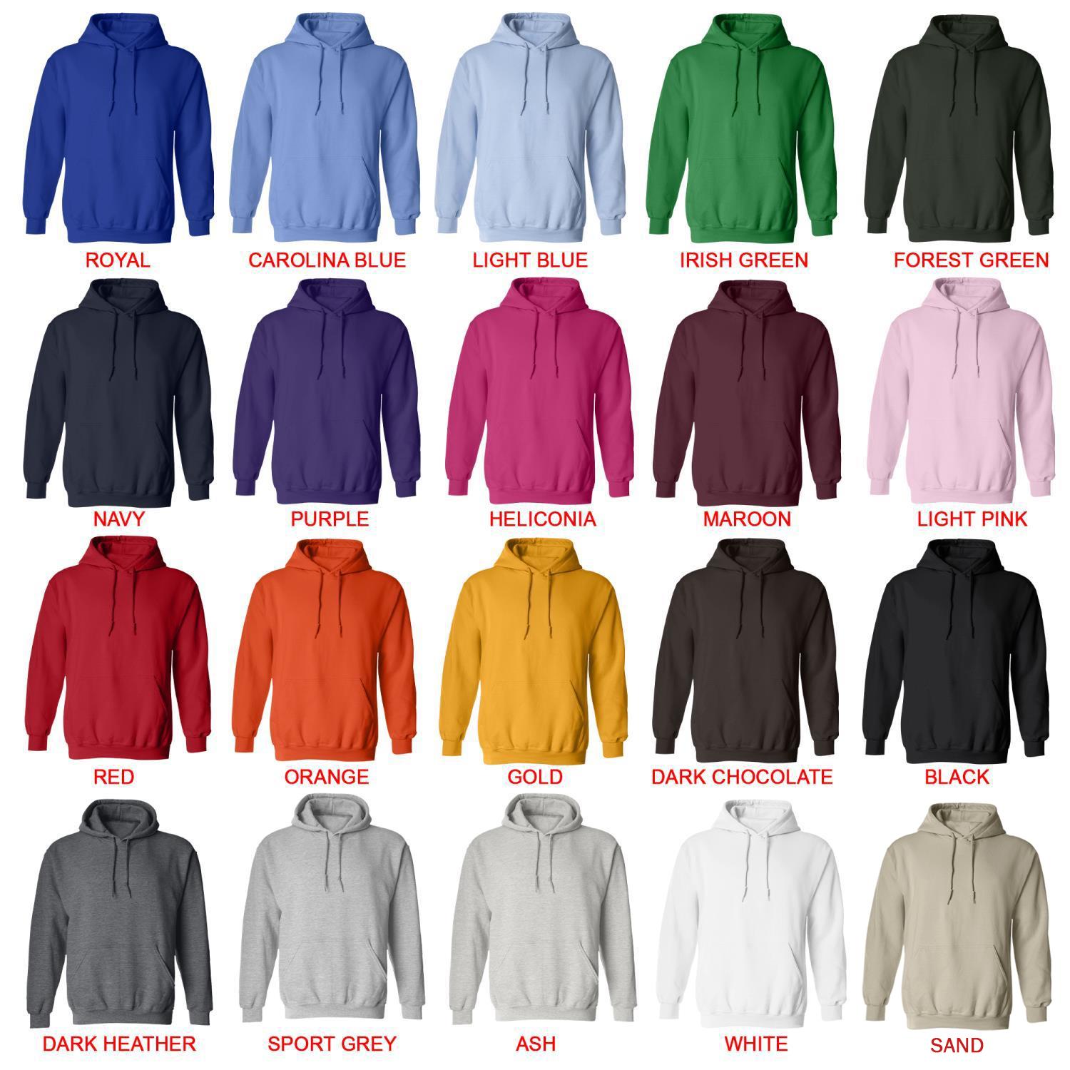 hoodie color chart - Cow Niche