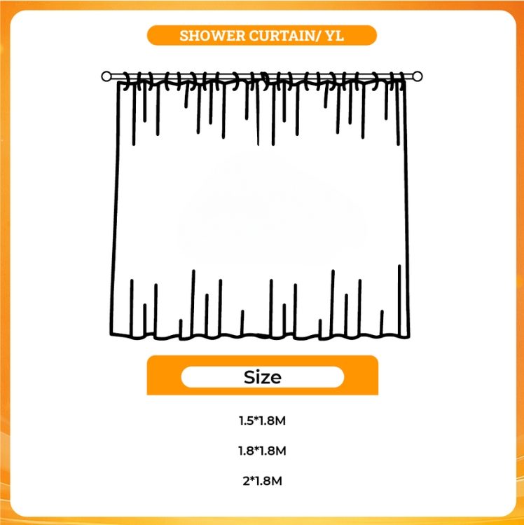 3D shower curtain - Cow Niche