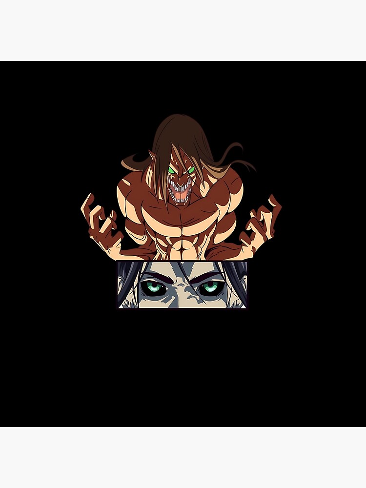 Eren Yeager Titan Attack Throw Pillow - Image 2