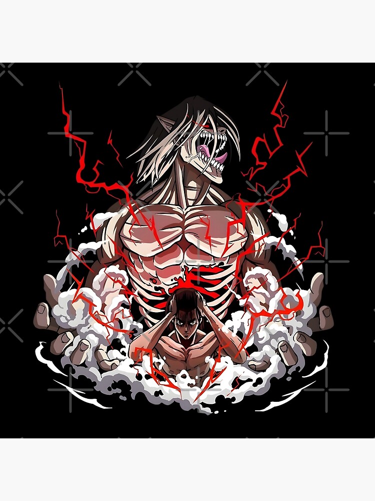 Eren Yeager Attack Throw Pillow - Image 2