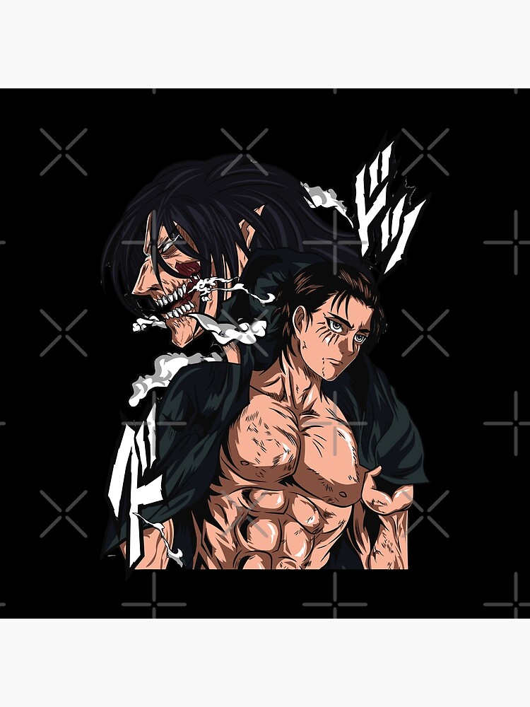 Attackers Eren Throw Pillow - Image 2