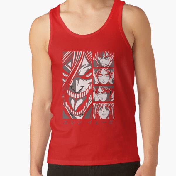 Eren Yeager Attack On Titan Shingeki No Kyojin Tank Top - Image 4