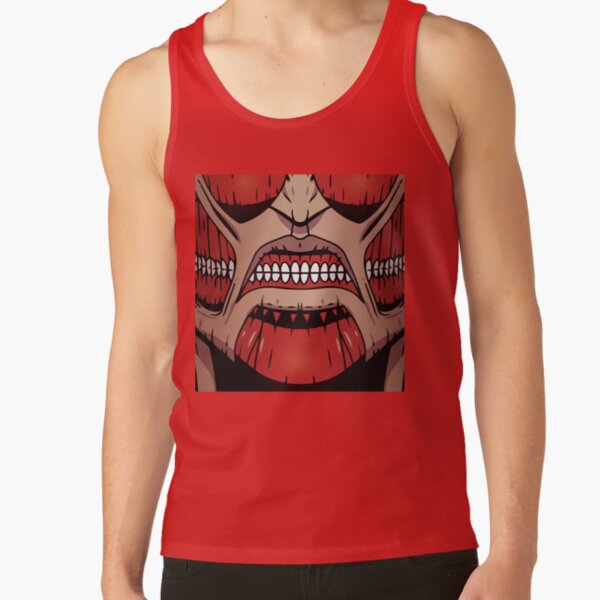Snk Titan Colossal Mouth Tank Top - Image 4