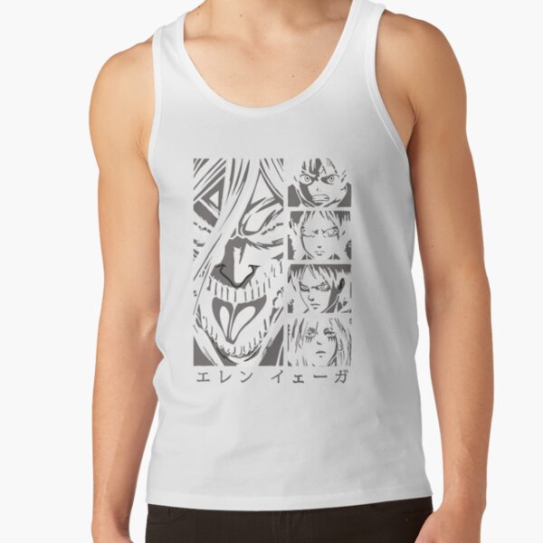 Eren Yeager Attack On Titan Shingeki No Kyojin Tank Top - Image 2