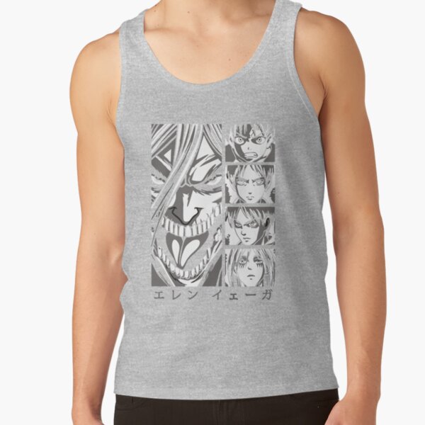 Eren Yeager Attack On Titan Shingeki No Kyojin Tank Top - Image 3