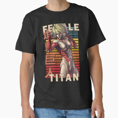 The Female Titan Annie Leonhart Retro Anime Design T-shirt