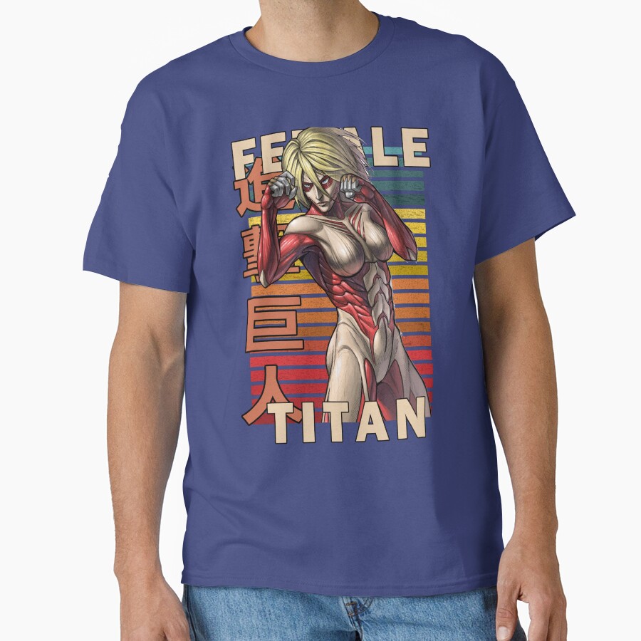The Female Titan Annie Leonhart Retro Anime Design T-shirt - Image 4