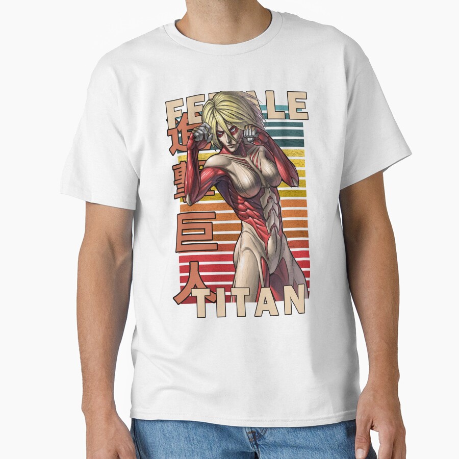 The Female Titan Annie Leonhart Retro Anime Design T-shirt - Image 2
