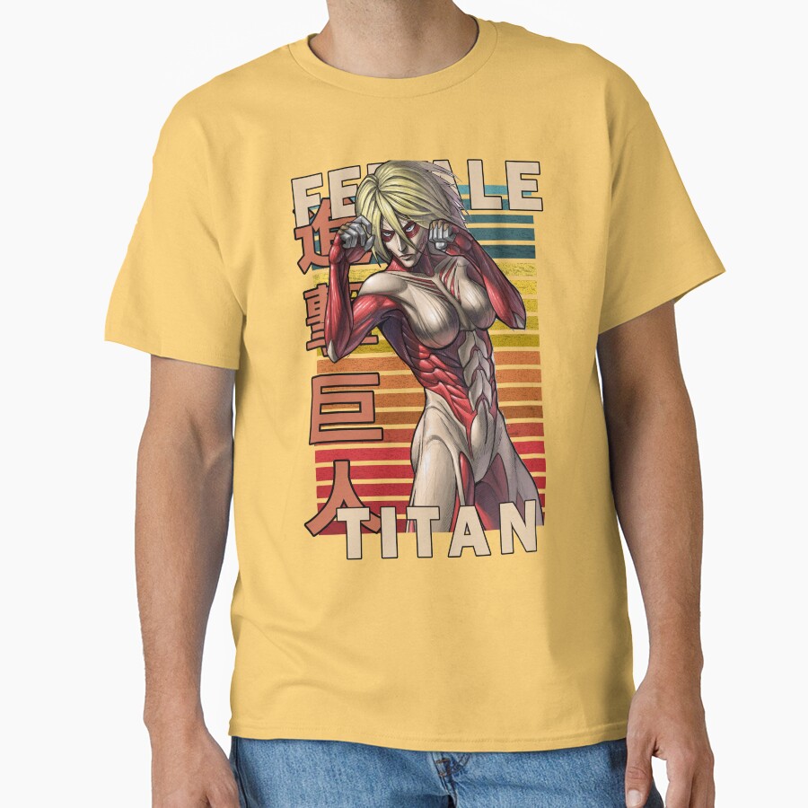 The Female Titan Annie Leonhart Retro Anime Design T-shirt - Image 6