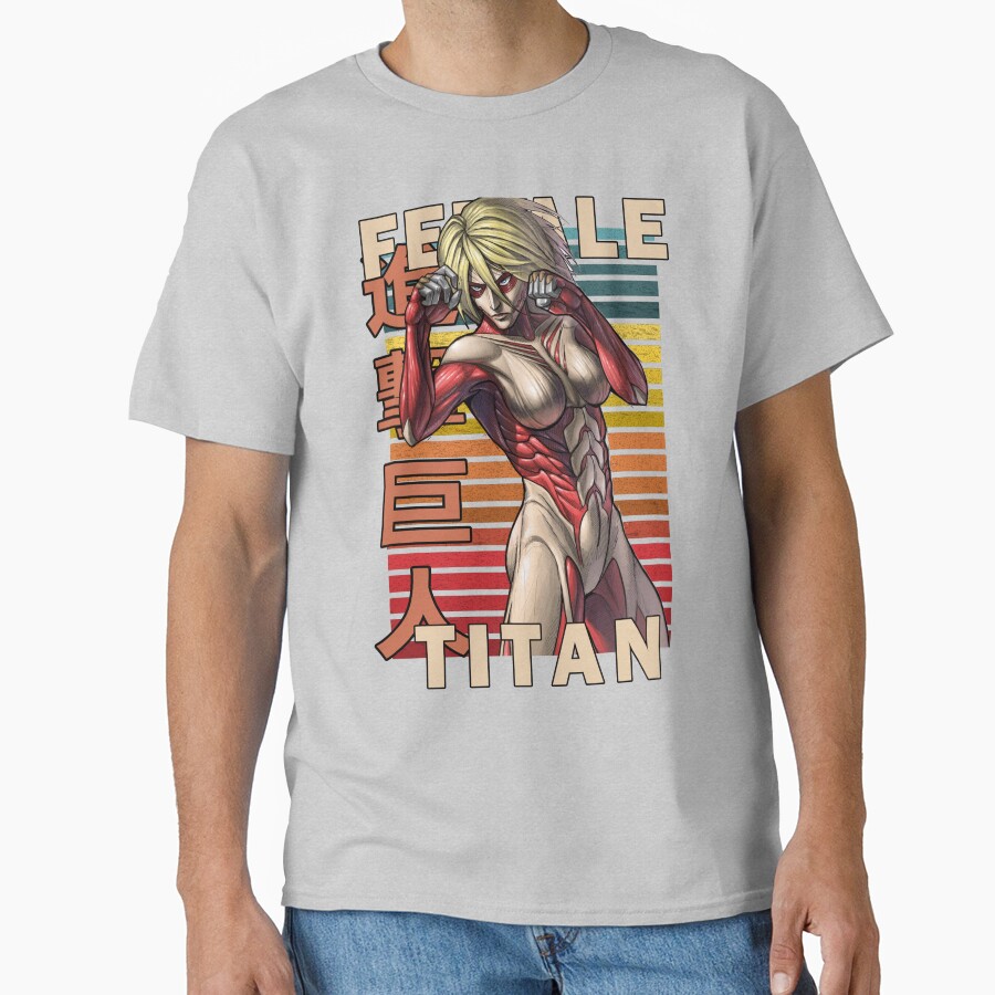 The Female Titan Annie Leonhart Retro Anime Design T-shirt - Image 3