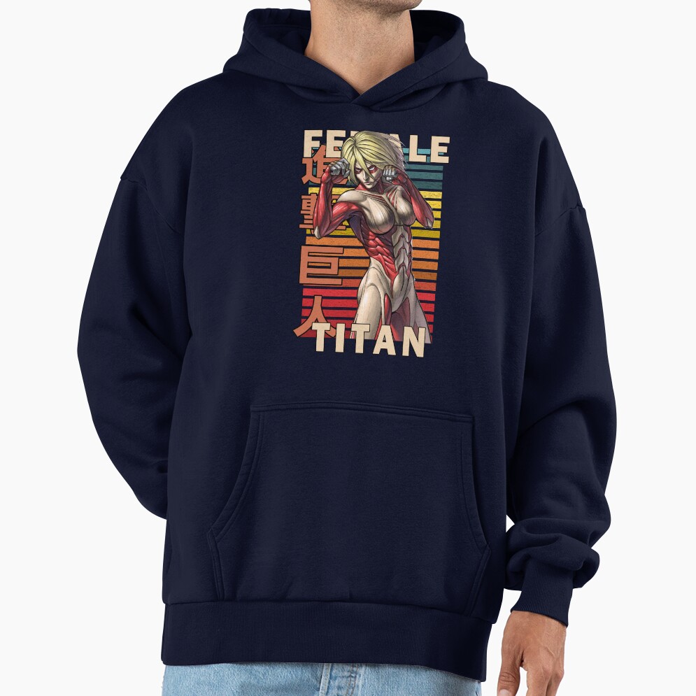 The Female Titan Annie Leonhart Retro Anime Design Hoodie - Image 5