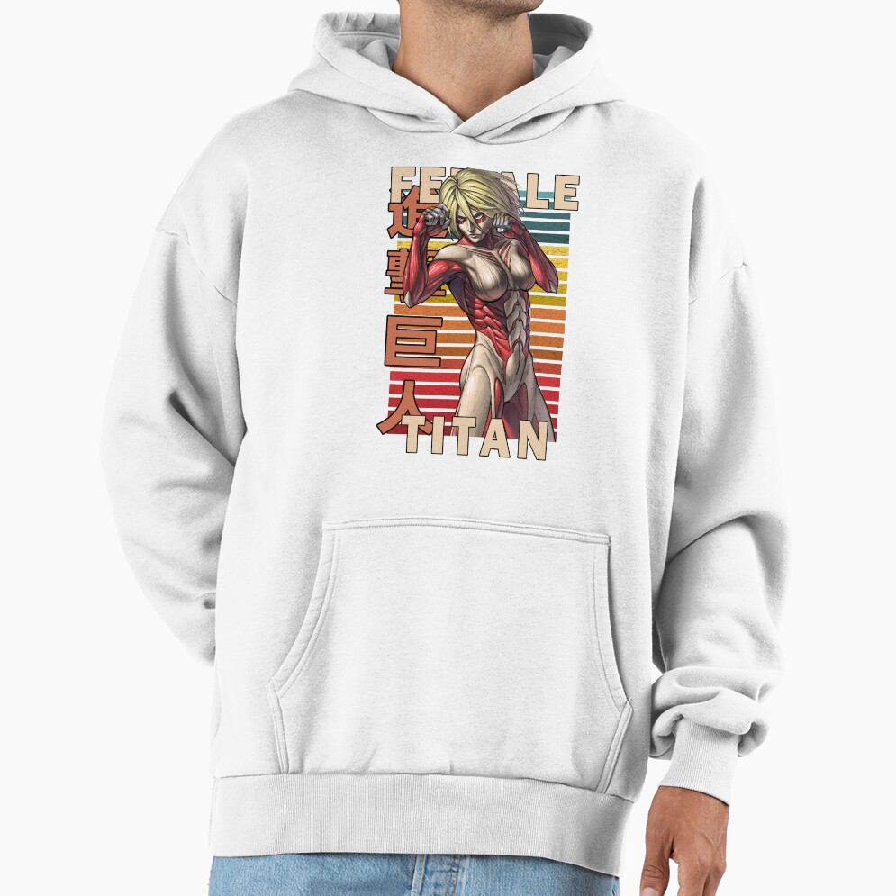 The Female Titan Annie Leonhart Retro Anime Design Hoodie - Image 2