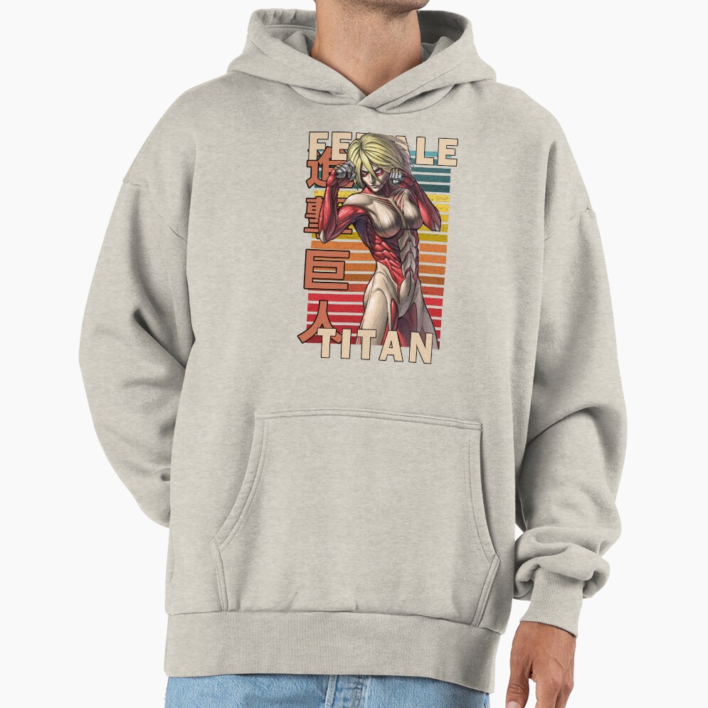 The Female Titan Annie Leonhart Retro Anime Design Hoodie - Image 3