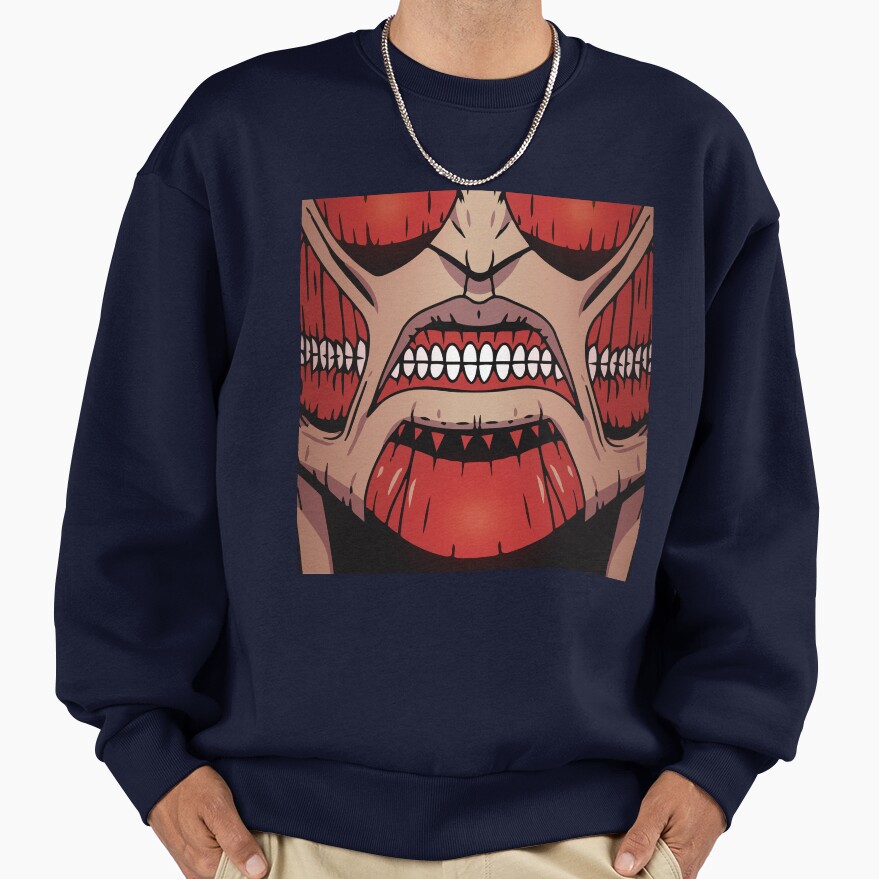 Snk Titan Colossal Mouth Sweatshirt - Image 5