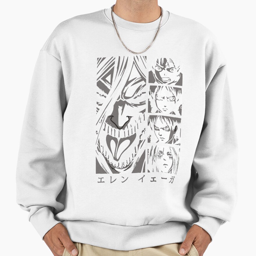 Eren Yeager Attack On Titan Shingeki No Kyojin Sweatshirt - Image 2