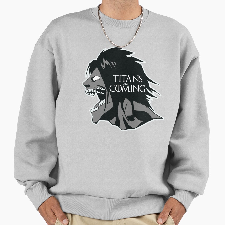 Titans Are Coming Attack On Titan Parody Tee Sweatshirt - Image 4