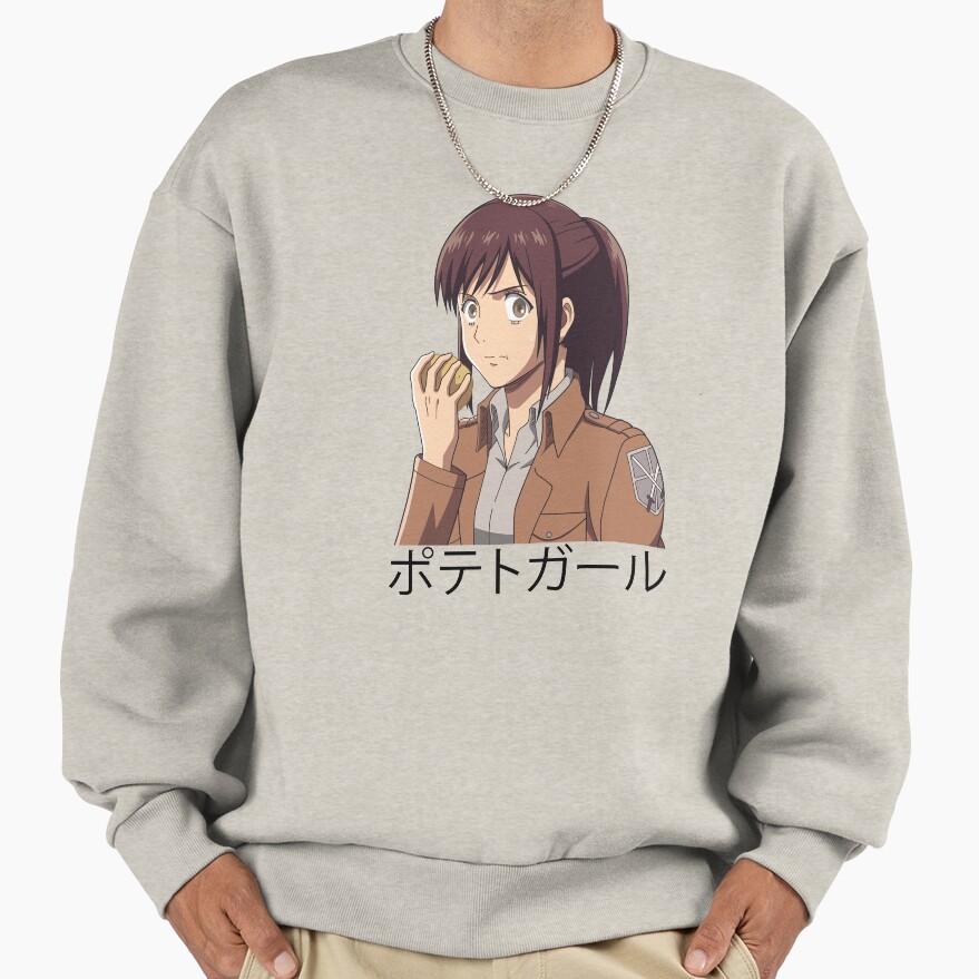 Potato Girl %e3%83%9d%e3%83%86%e3%83%88%e3%82%ac%e3%83%bc%e3%83%ab Sweatshirt - Image 3