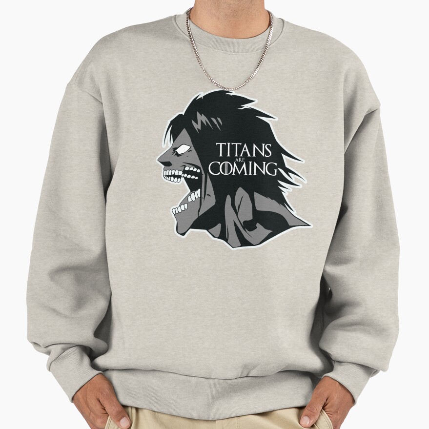 Titans Are Coming Attack On Titan Parody Tee Sweatshirt - Image 3