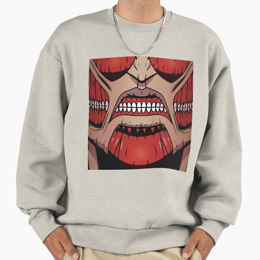 Snk Titan Colossal Mouth Sweatshirt - Image 3