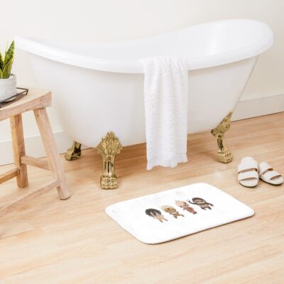 Alternative view of Attack On Titan Wall Breach Scene Epic Manga Style Bath Mat