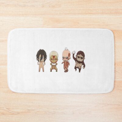 Attack On Titan Wall Breach Scene Epic Manga Style Bath Mat