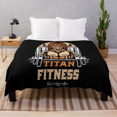 Attack On Fitness Throw Blanket
