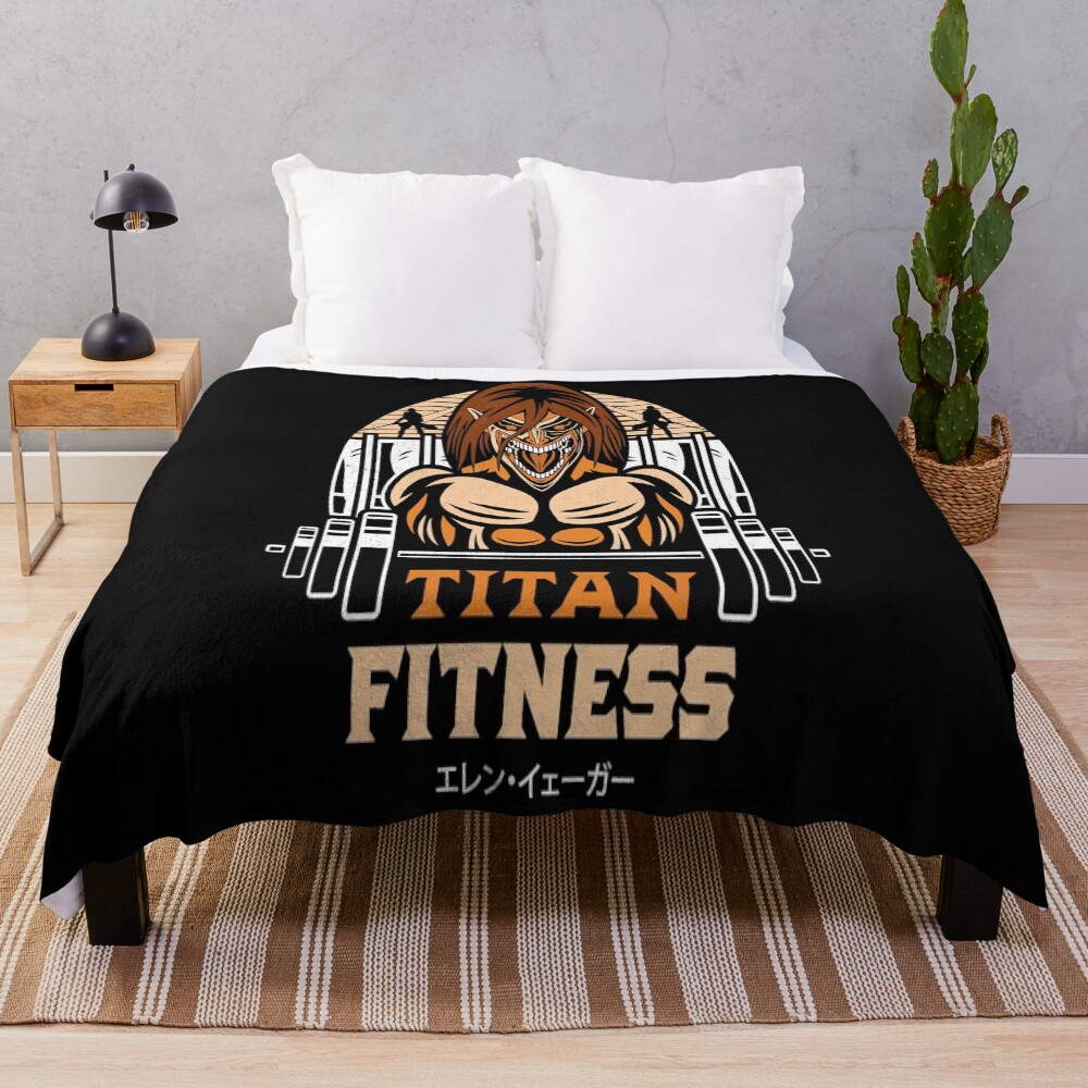 Attack On Fitness Throw Blanket