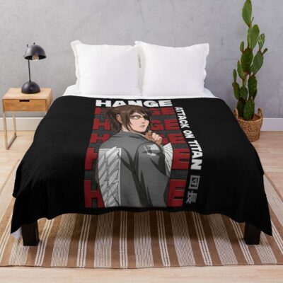 Attack On Tittan Hangee Throw Blanket