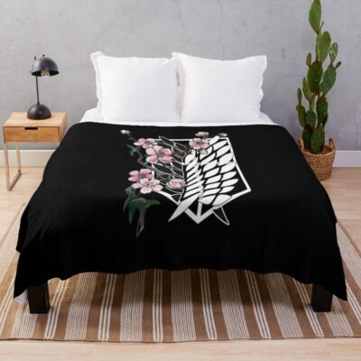 Captain Levi Aot Fan Throw Blanket