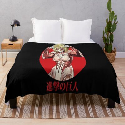 Attack On Titan Female Titan Throw Blanket