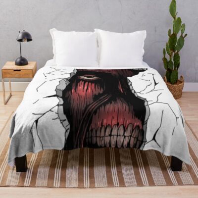 Attack On Tittan Arctic Throw Blanket