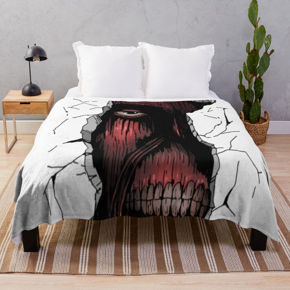 Attack On Tittan Arctic Throw Blanket
