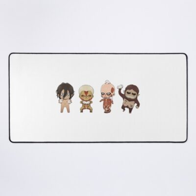 Attack On Titan Wall Breach Scene Epic Manga Style Mouse Pad