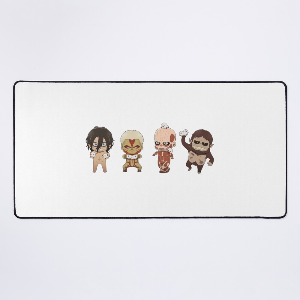Attack On Titan Wall Breach Scene Epic Manga Style Mouse Pad