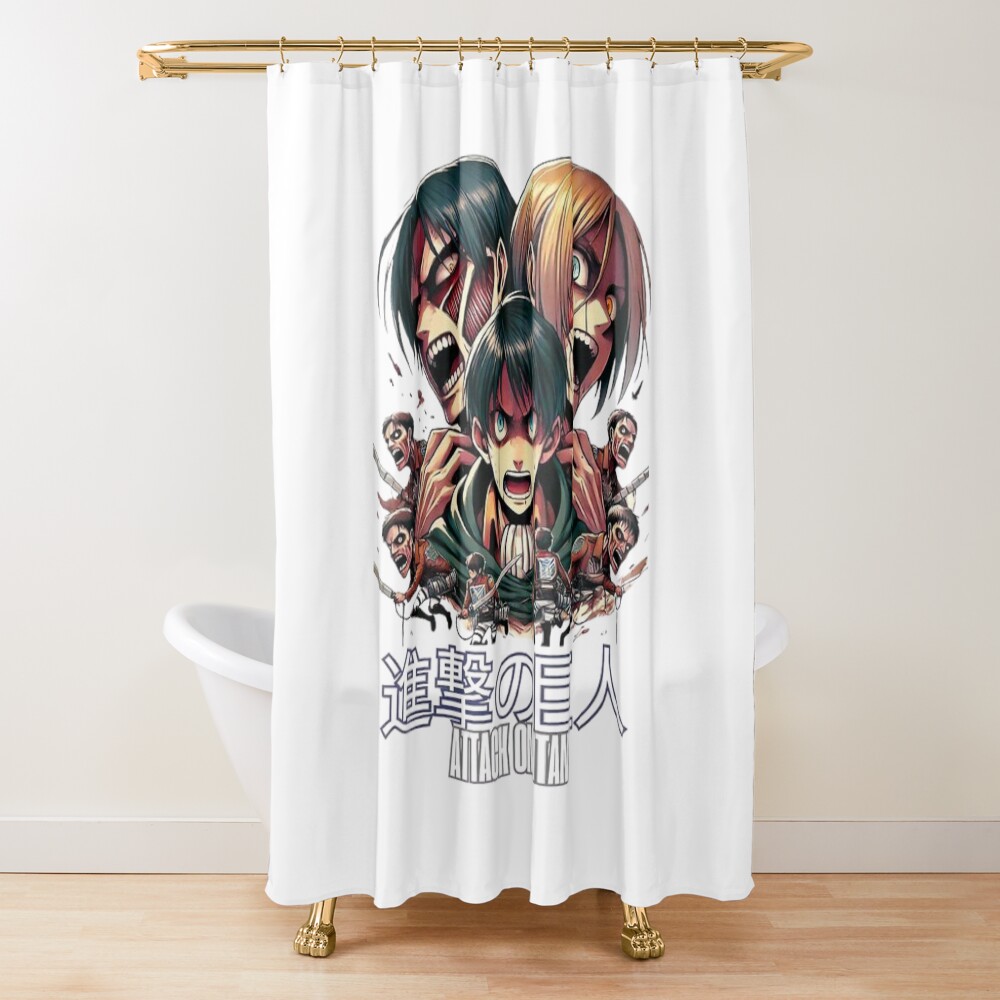 Attack On Titan Shower Curtain