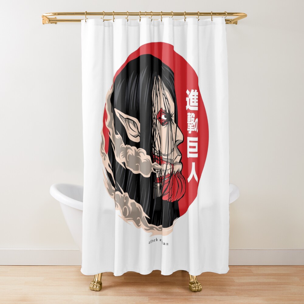 The Attacker Shower Curtain
