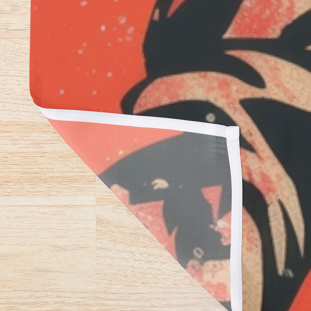 Mikasa Vintage Grunge Orange Shower Curtain - Image 2