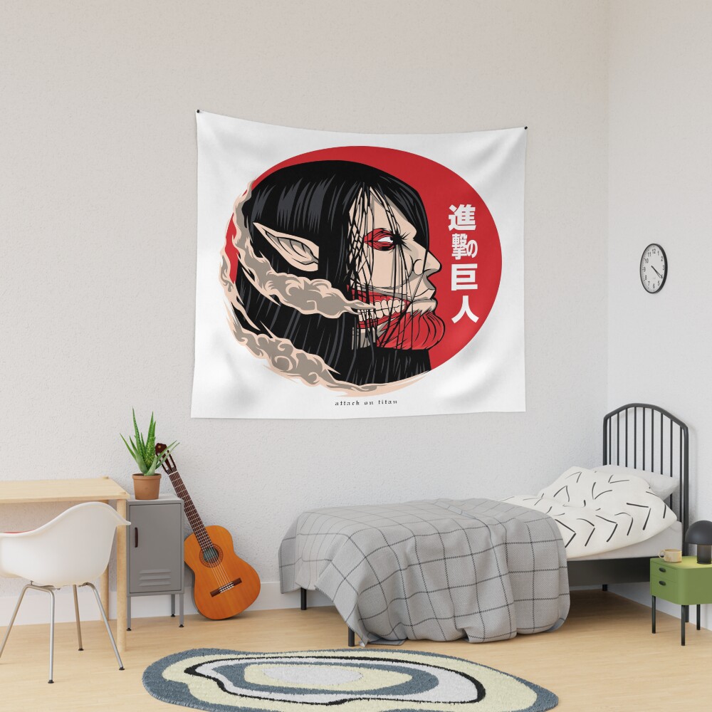 The Attacker Eren Yeager Tapestry