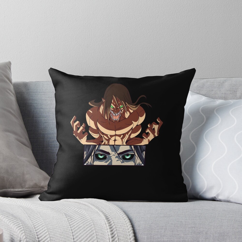Eren Yeager Hottrend Throw Pillow
