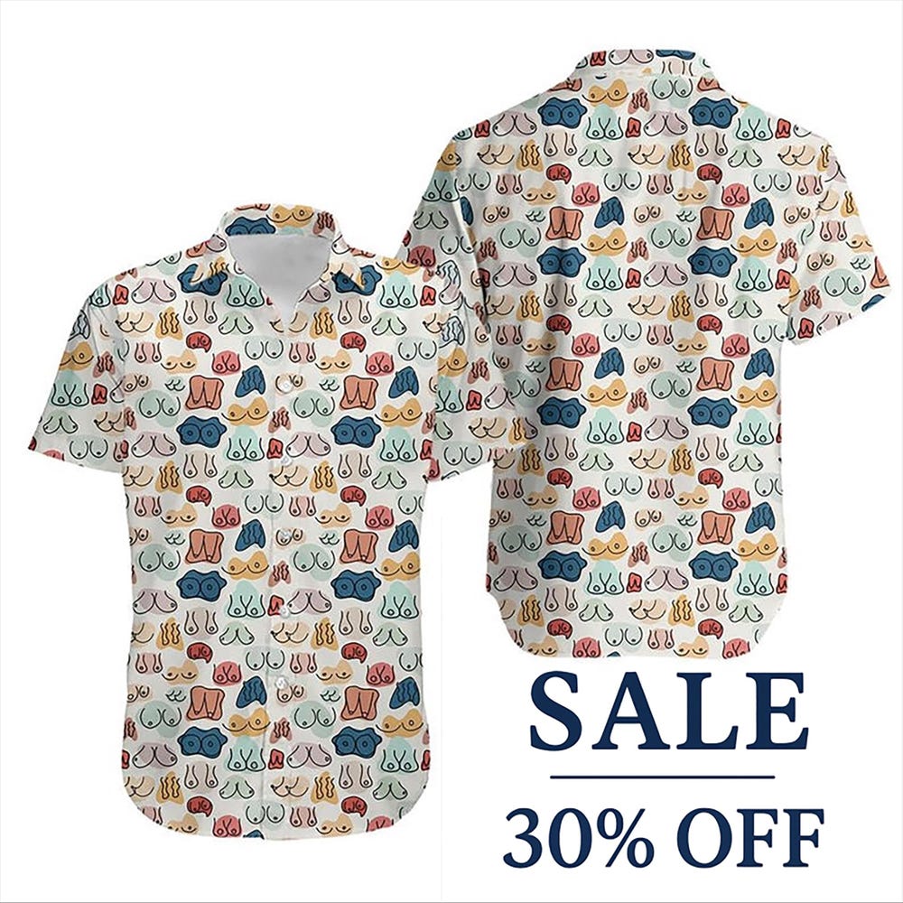 Funny Novelty Hawaiian Shirt for Men, Tropical Button Up Beach Shirt, Casual Summer Vacation Party Outfit for Him - Image 3